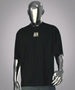 Black T-shirt Oversize تيشيرت اوفرسايز اسود - Image 3