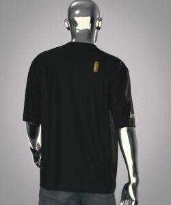 black t shirt crafted by bloomHaze