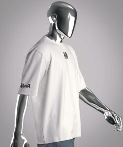 white Oversize T-shirt  تيشرت اوفرسايز  ابيض - Image 4