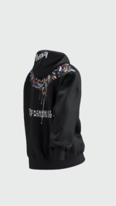 Black Djefiano Hoody  Oversize هودي جفيانو اوفرسايز  اسود - Image 3